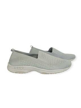 Easy Spirit Tech 2 Grey Knit Slip-On Walking Shoes Women's 9.5 W Wide Gorpcore